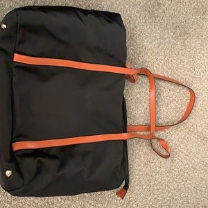 Black tote bag